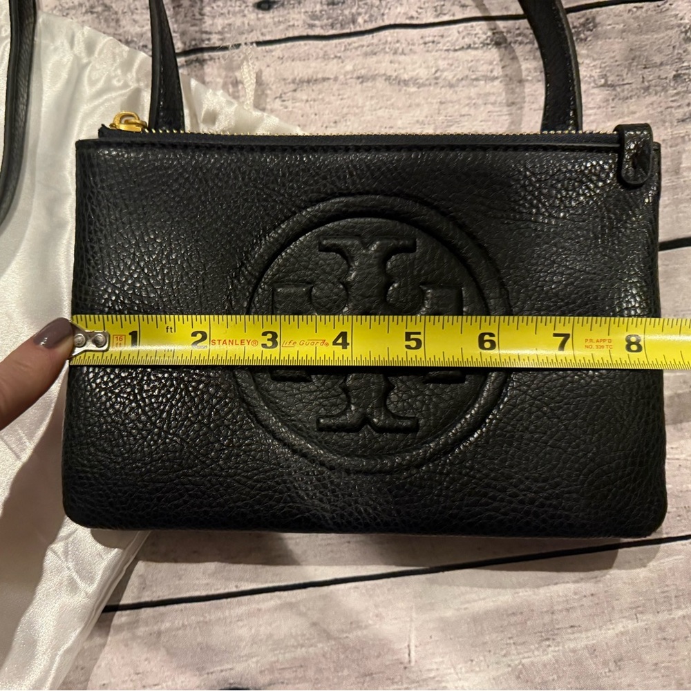 Tory Burch Black Leather Crossbody Bag - Picture 2 of 6